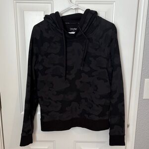 Calvin Klein Women's Black Camo Hoodie